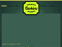 Tablet Screenshot of cashiersfarmersmarket.com